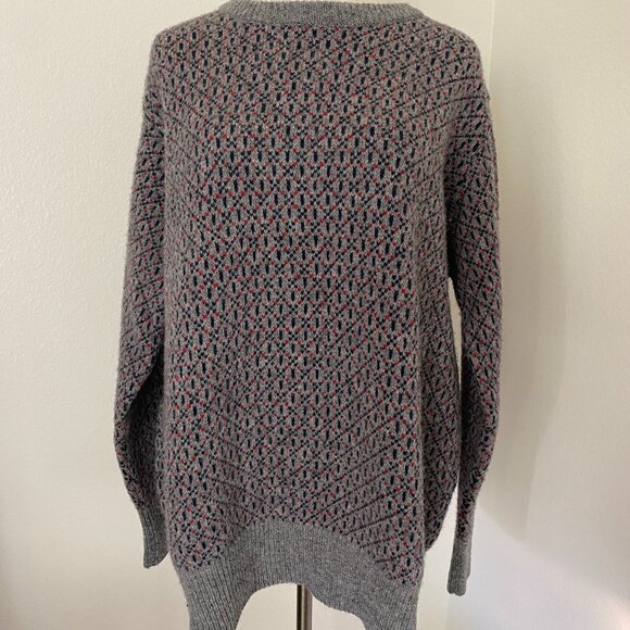 Harley Of Scotland Fair Isle Virgin Wool Sweater - XL